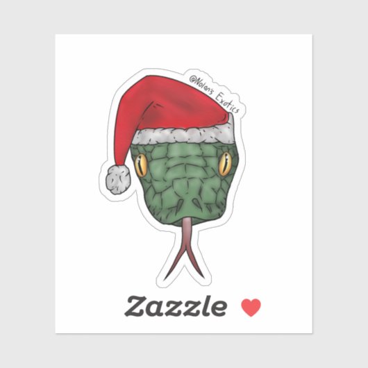 Kerstslang sticker (Vel)