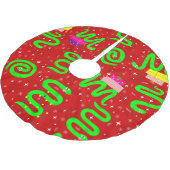 Kerstslangen Kerstverlichting Sneeuwvlokken Rood Kerstboom Rok (Gekanteld)