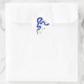 Kerstslangstickers Ronde Sticker (Tas)