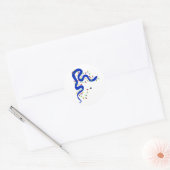 Kerstslangstickers Ronde Sticker (Envelop)