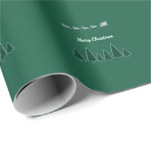 Kerstslede Holiday Wrap Glow Cadeaupapier (Rol Hoek)