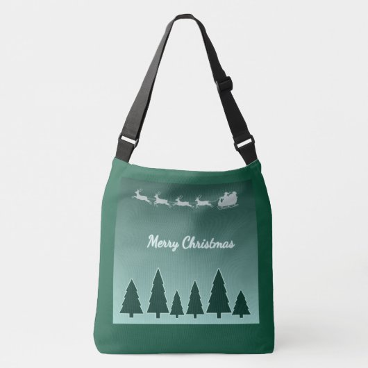 Kerstslede Vakantie Carry Crossbody Tas (Voorkant)