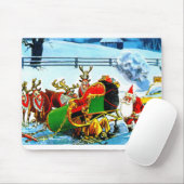 Kerstslee en rendier muismat (Met muis)