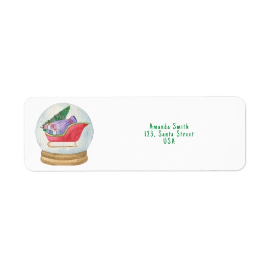 kerstslee etiket (Voorkant)