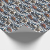 Kerstslee gevuld met cadeautjes cadeaupapier (Hoek)