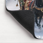 Kerstslee gevuld met cadeautjes muismat (Hoek)