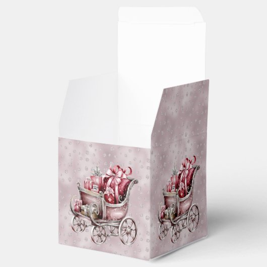 Kerstslee met cadeaus Vakantie gunstbox Bedankdoosjes (Geopend)