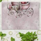 Kerstslee met cadeaus Vakantie Keuken Handdoek (Gevouwen)