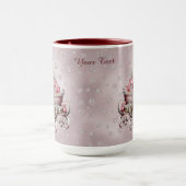 Kerstslee met cadeaus vakantie Mok (Midden)