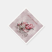 Kerstslee met cadeaus Vakantie servet (Hoek)