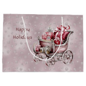 Kerstslee met cadeautjes Vakantie Cadeautas (Achterkant)