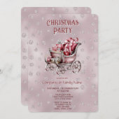 Kerstslee met cadeautjes Vakantie Feest Kaart (Voorkant / Achterkant)