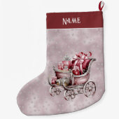 Kerstslee met cadeautjes Vakantie Stocking Grote Kerstsok (Achterkant)