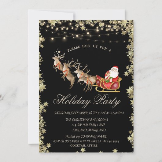 Kerstslee Reinders Sinterklaas Sterren Kaart (Voorkant)