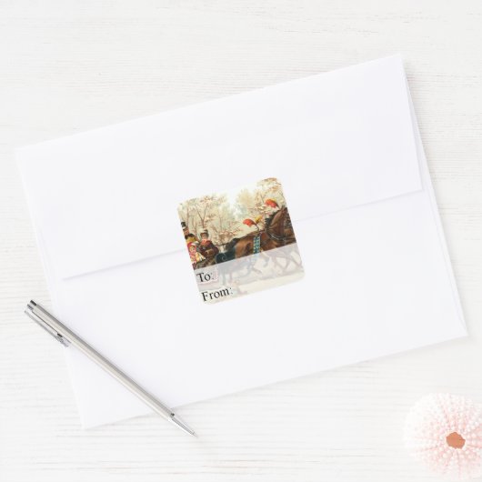 Kerstslees met  cadeau Label (Envelop)
