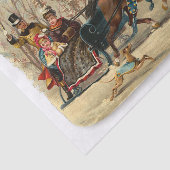 Kerstsleighrit Victoriaanse Jingle Bells Tissuepapier (Detail)