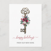 Kerstsleutel verhuisd Kerstverhuizing Briefkaart (Voorkant)