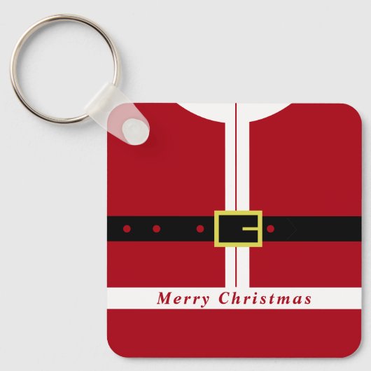 kerstSleutelhanger Santa Claus Gift Sleutelhanger (Voorkant)