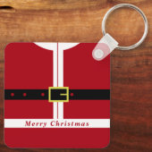 kerstSleutelhanger Santa Claus Gift Sleutelhanger (Achterkant)