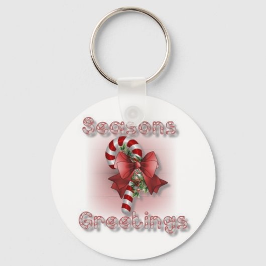 kerstSleutelhanger "Sasons Greetings" Sleutelhanger (Voorkant)