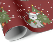 Kerstsleutels en aangepaste baby cadeaupapier (Rol Hoek)