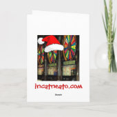 Kerstsleuven in Las Vegas Feestdagen Kaart (Achterkant)