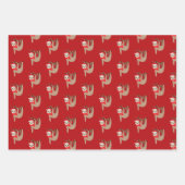 kerstsleuven inpakpapier vel (Voorkant 2)