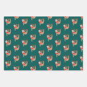 kerstsleuven inpakpapier vel (Voorkant)