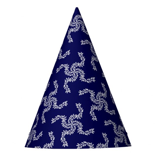 Kerstslinger Blauw, Kerst Decoratie, Kerstmis Feesthoedjes (Voorkant)