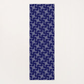 Kerstslinger Blauw, Kerst Decoratie, Kerstmis Yogamat (Achterkant)