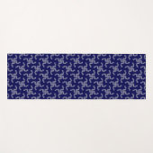 Kerstslinger Blauw, Kerst Decoratie, Kerstmis Yogamat (Voorkant (horizontaal))