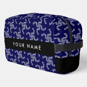Kerstslinger, Blauw, Uw naam, Personaliseer Toilettasje