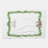 Kerstslinger boog Familie Keuken Custom Theedoek (Horizontaal)