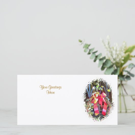 KERSTSLINGER FEESTDAGENKAART (Staand voorkant)