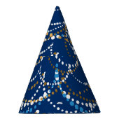 Kerstslinger: feestelijk naadloos patroon feesthoedjes (Rechts)