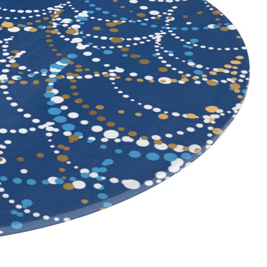 Kerstslinger: feestelijk naadloos patroon snijplank (Hoek)