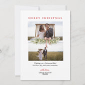 Kerstslinger Getrouwd en Blij Feestdagenkaart (Achterkant)