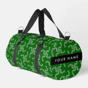 Kerstslinger, Groen, Uw naam, Personaliseer Plunjezak