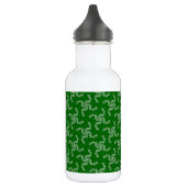 Kerstslinger, Groen, Uw naam, Personaliseer Waterfles (Links)