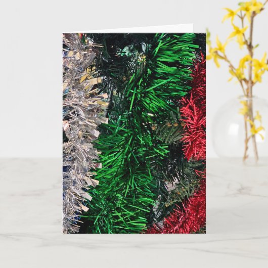 Kerstslinger kaart (Gele Bloem)