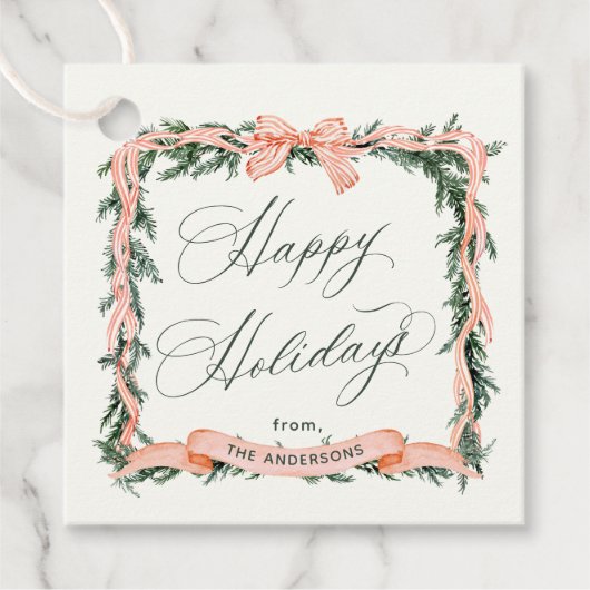 KERSTSLINGER Kerstframe Cadeaubijlage Bedankjes Labels (Voorkant)