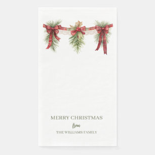 Kerstslinger papieren gastendoekjes servet