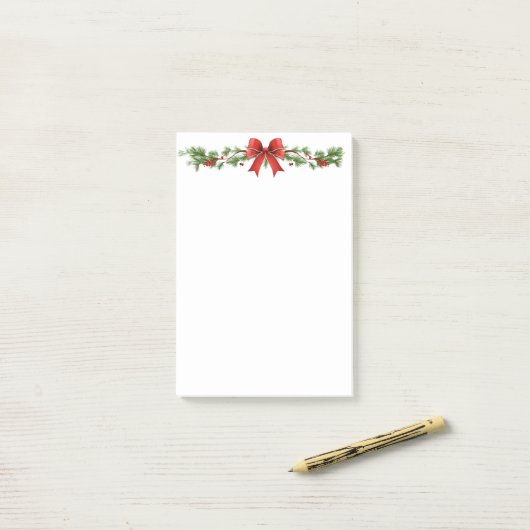 Kerstslinger Post-it® Notes (Op bureau)
