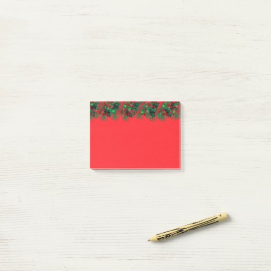 Kerstslinger post-it® notes (Op bureau)