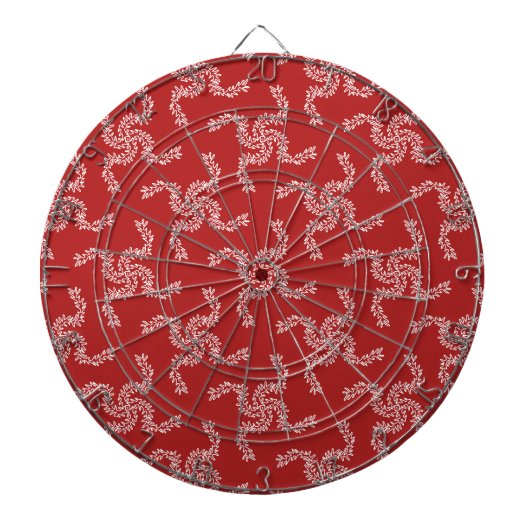 Kerstslinger Rood, Kerst Decoratie, Kerstmis Dartbord (Voorkant)