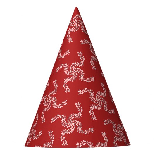 Kerstslinger Rood, Kerst Decoratie, Kerstmis Feesthoedjes (Voorkant)