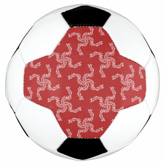 Kerstslinger Rood, Kerst Decoratie, Kerstmis Voetbal (Voorkant)