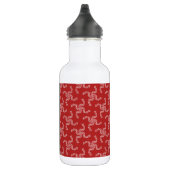 Kerstslinger, Rood, Uw naam, Personaliseer Waterfles (Rechts)
