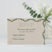 Kerstslinger RSVP Kaartje (Staand voorkant)