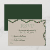 Kerstslinger RSVP Kaartje (Voorkant / Achterkant)